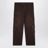 Represent Washed-effect Cargo Pants In Brown