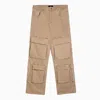 Represent R3ca Denim Cargo Pants In Beige