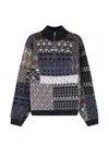 Represent Patchwork Intarsia-knit Sweater In Multi