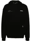 Represent Patron Of The Club Logo Hooded Cotton Sweatshirt In Black