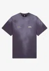 Represent Plum Faded T-shirt With Logo In Purple