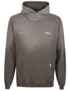 Represent Patron Of The Club Olive Green Hoodie With Front And Back Logo Print In Cotton Man
