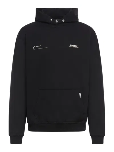Represent Patron Of The Club Hoodie In Black