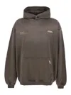 Represent Patron Of The Club Olive Green Hoodie With Front And Back Logo Print In Cotton Man In Green