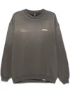 Represent Patron Of The Club Washed Sweatshirt In Green