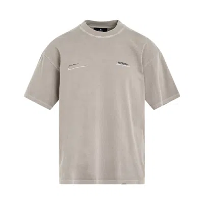 Represent Mens Mudstone Patron Of The Club Brand-print Cotton-jersey T-shirt
