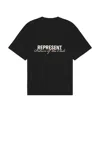 Represent Patron Of The Club Tee In Black