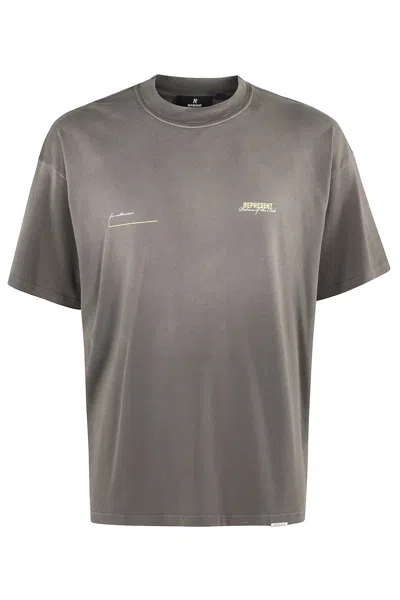 Represent Patron Of The Club Tshirt In Washed Olive