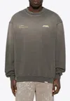 Represent Patron Of The Club Washed Sweatshirt In Green