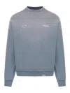 Represent Patron Of The Club Washed Cotton Sweatshirt In Grey