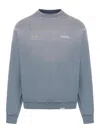 Represent Patron Of The Club Washed Cotton Sweatshirt In Grey