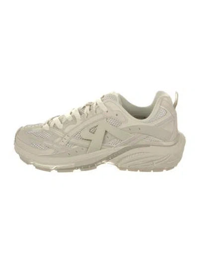 Pre-owned Represent Patterned Leather Trim Embellishment Sneakers W/ Tags In Neutral