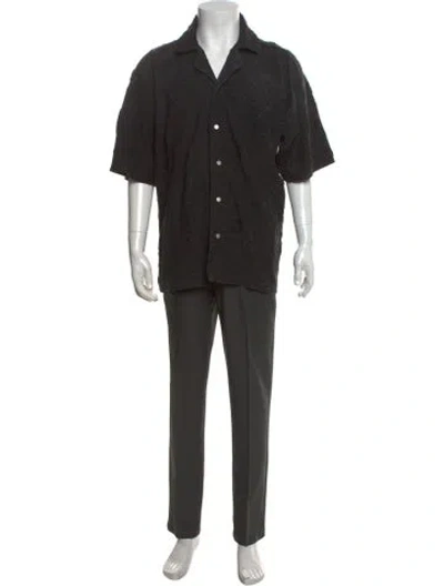 Pre-owned Represent Patterned Short Sleeve Shirt In Black