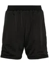 Represent Perforated-design Shorts In Black