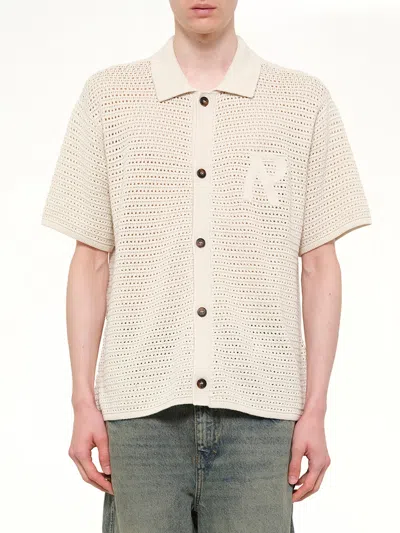 Represent Pico Cotton Blend Polo Shirt In Gray