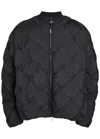 Represent Mens Jet Black Pillow Quilted Puffer Jacket Xl In Black