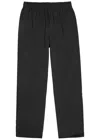 Represent Piped Stretch-jersey Track Pants In Black