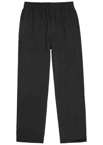 Represent Piped Stretch-jersey Track Pants In Black