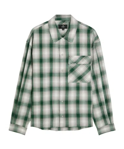 Represent Plaid Cotton Shirt In Gray