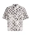 Represent Pool Side Checkerboard-print Shirt In Gray