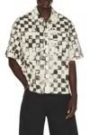 Represent Pool Side Checkerboard-print Shirt In White