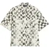 Represent Pool Side Checkerboard-print Shirt In White