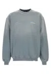 Represent Patron Of The Club Washed Cotton Sweatshirt In Washedgrey