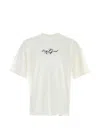 Represent Print-detail Cotton T-shirt In Neutral