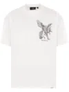 Represent White T-shirt With Graphic Print On The Front And Back In White