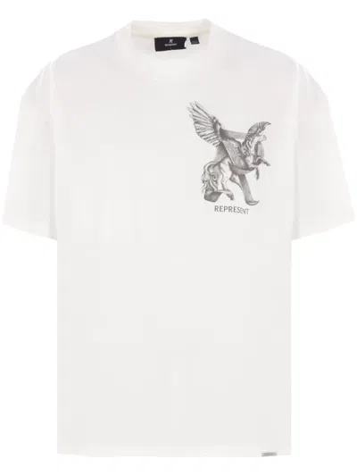 Represent Printed T-shirt In White