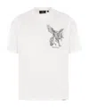 Represent White T-shirt With Graphic Print On The Front And Back In White