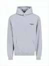 Represent Pullover Hoodie With Snap Button Closure In White