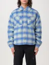 Represent Checked Jacket In Blau