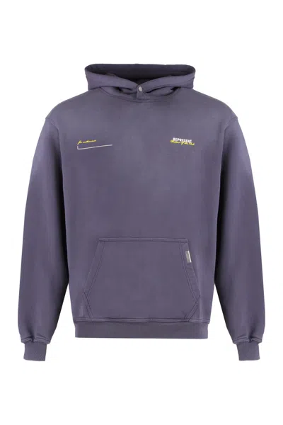 Represent Purple Logo Hood Sweatshirts