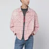 Represent Quartz Check Flannel Shirt In Pink