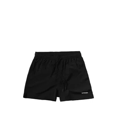 Represent Quick-drying Polyamide Swim Shorts In Black