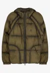 Represent Padded And Quilted Down Jacket In Green