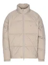 Represent Quilted Puffer Coat In Neutral