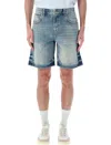 Represent Woman Denim Shorts Blue Size 26 Cotton In Blue