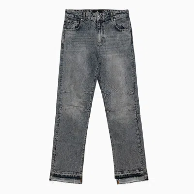 Represent R2 Washed-effect Denim Jeans In Blue
