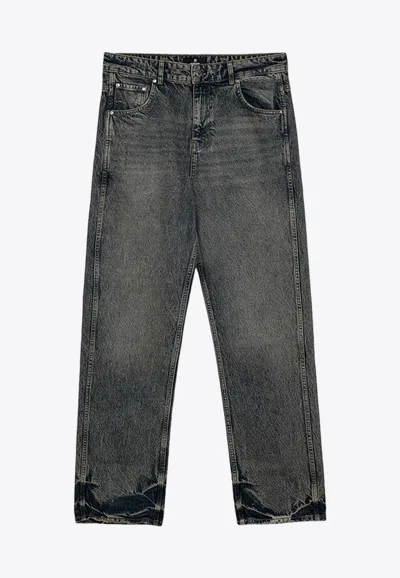 REPRESENT R2 WASHED-EFFECT JEANS