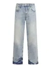 Represent Jeans With Belt Loops In Blue