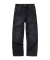 Represent R3 Distressed Baggy Denim In Black