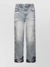 Represent R3 Distressed Baggy Denim Trousers In Gray