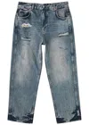 Represent R3 Distressed Wide-leg Jeans In Blue