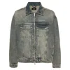 Represent R4 Denim Jacket Buttoned Cuffs Front Pockets In Green