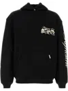 Represent Raceway Cotton Hoodie In Black