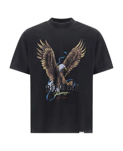 Represent Graphic-print Crew Neck T-shirt In Black
