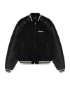 Represent Raglan Varsity Jacket In Black