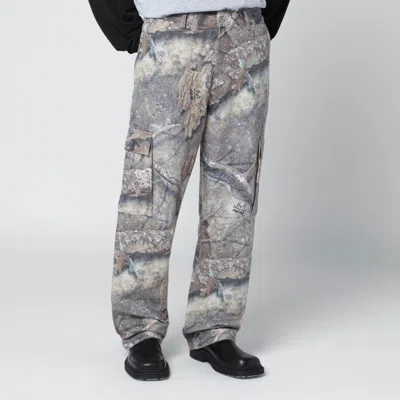 Represent Realtree Camo Cargo Trousers In Green